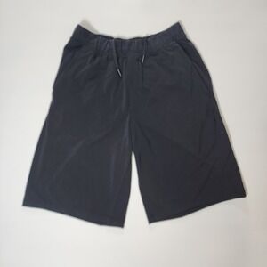 Lululemon T.H.E. Shorts Men Small Black Linerless 11 Inseam Gym Running Athletic